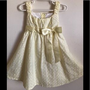Rare Vintage 1980’s Custom Flower Eyelet Bow Dress